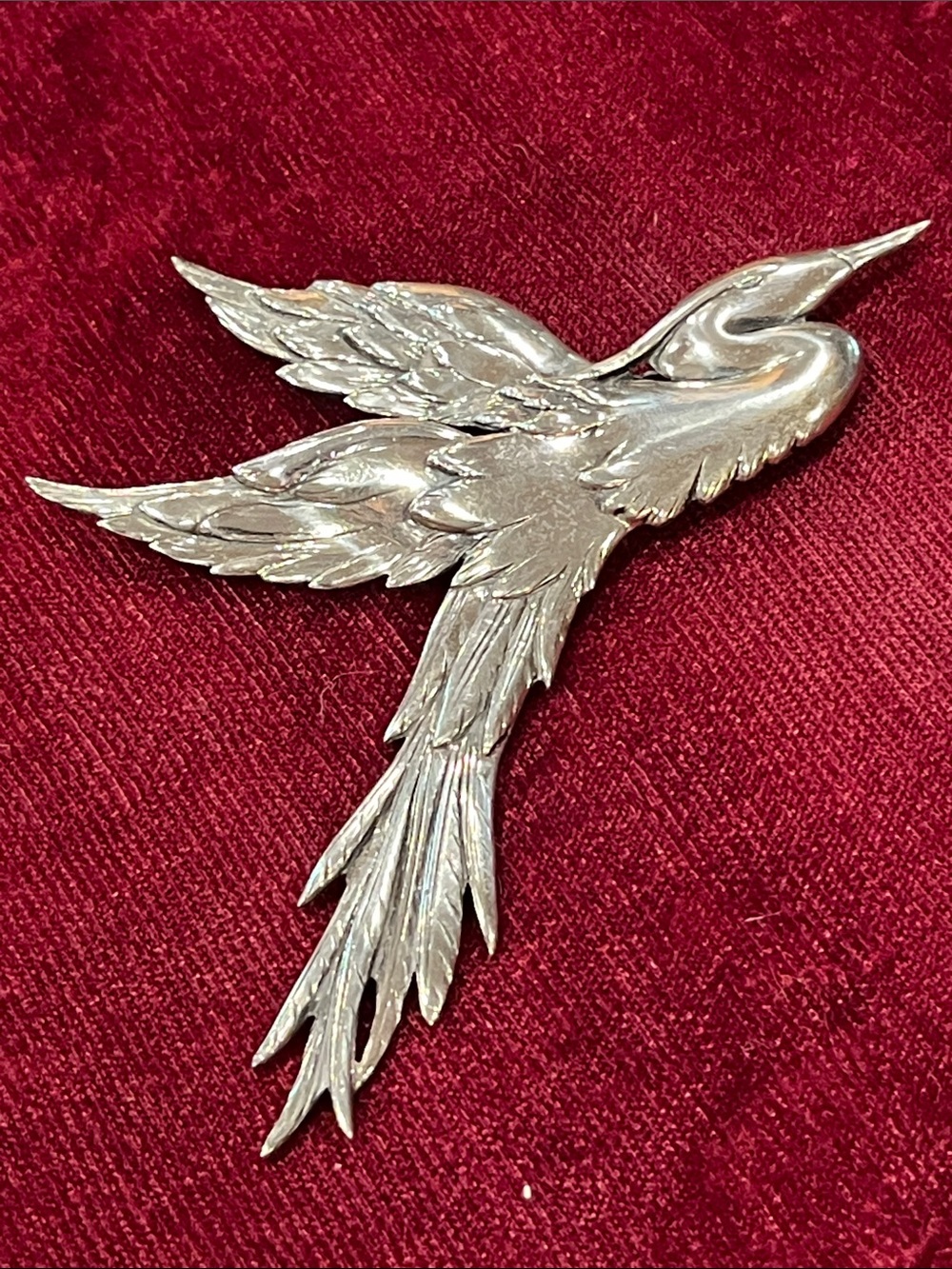Vintage Danecraft Sterling Heron Bird